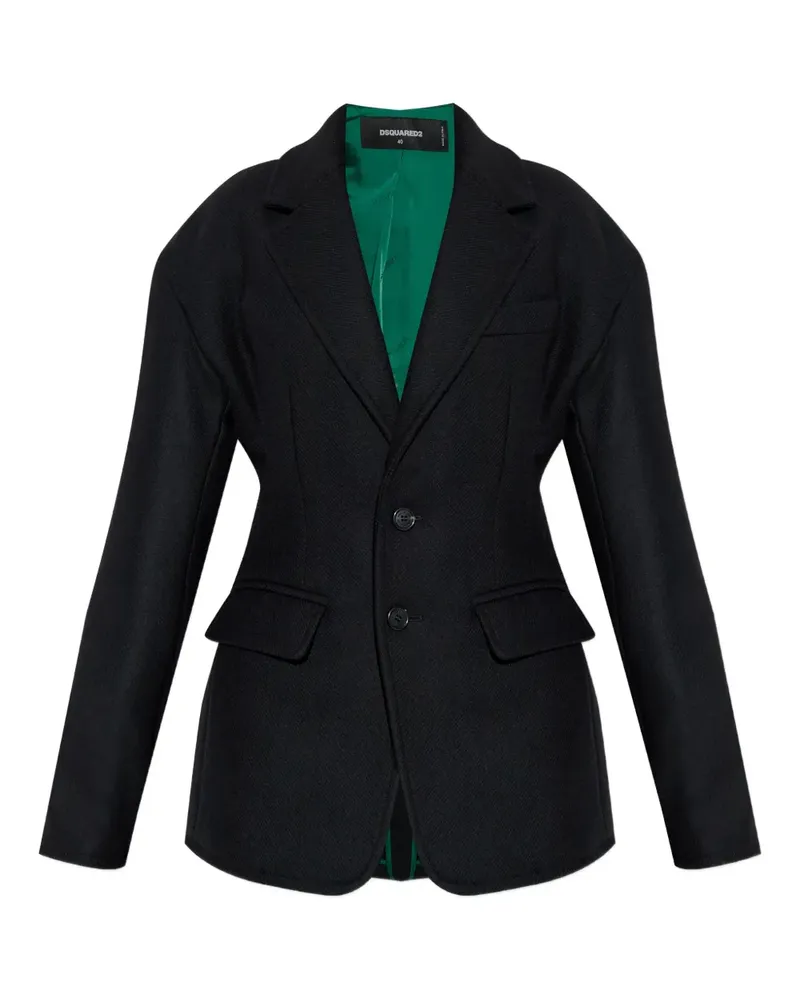 Dsquared2 Jacke mit zwei Knöpfen - Schwarz Schwarz