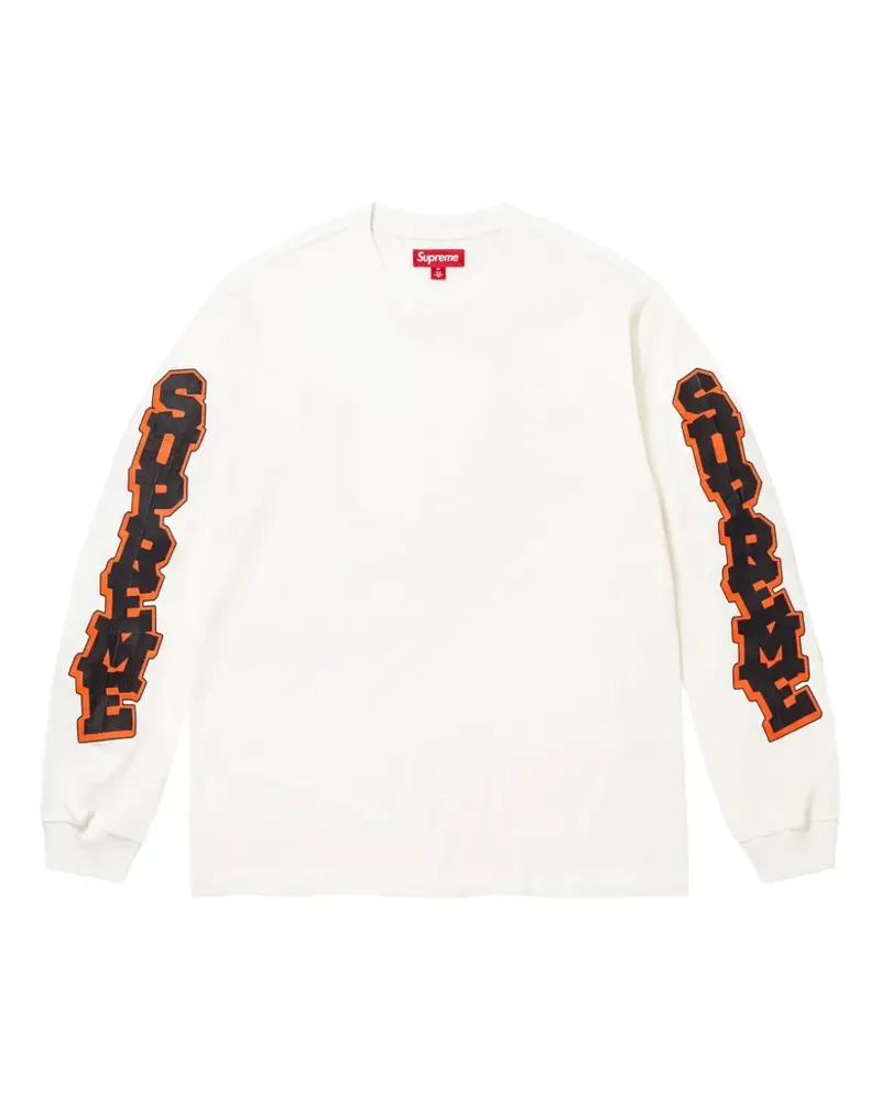 Supreme Being logo-print long-sleeve sweatshirt - Weiß Weiß