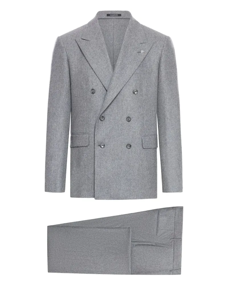 Tagliatore Doppelreihiger Anzug - Grau Grau