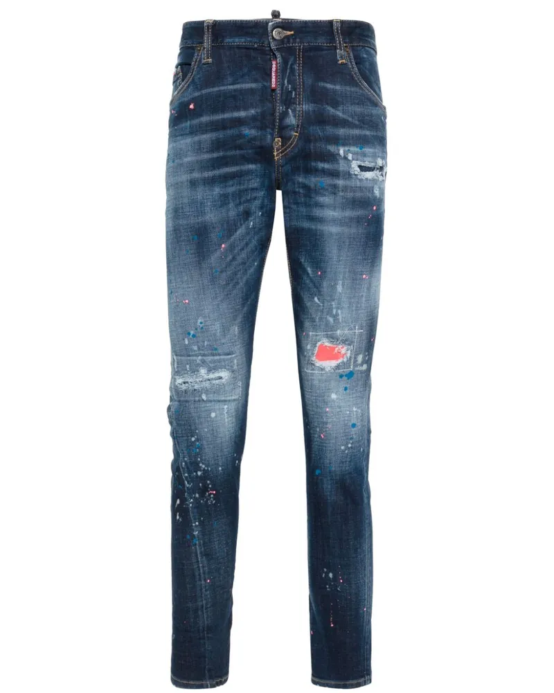 Dsquared2 Gerade Sexy Twist Jeans im Distressed-Look - Blau Blau