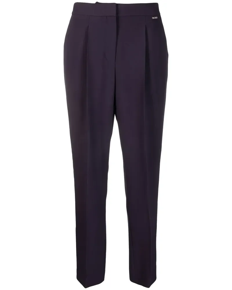 HUGO BOSS Hose mit Faltendetail - Violett Violett