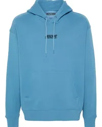 Moschino Hoodie mit Logo-Stickerei Blau