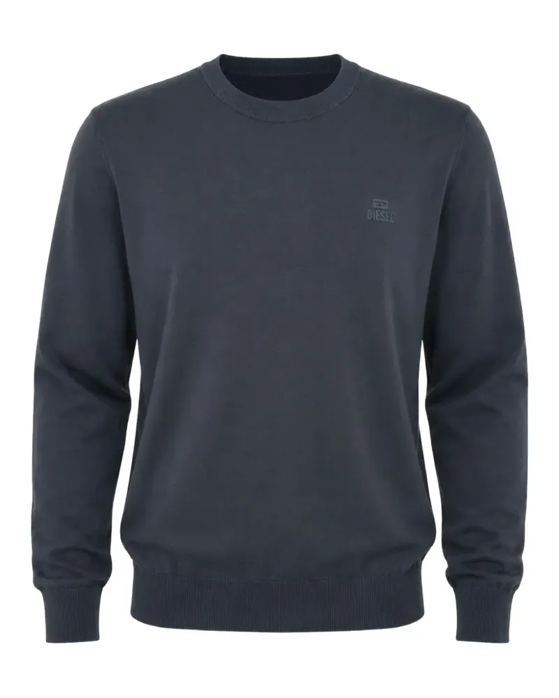 Diesel Pullover mit Logo-Print - Blau Blau