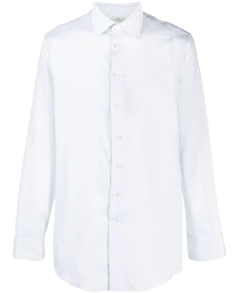 Etro Hemd mit Jacquardmuster - Weiß Weiß