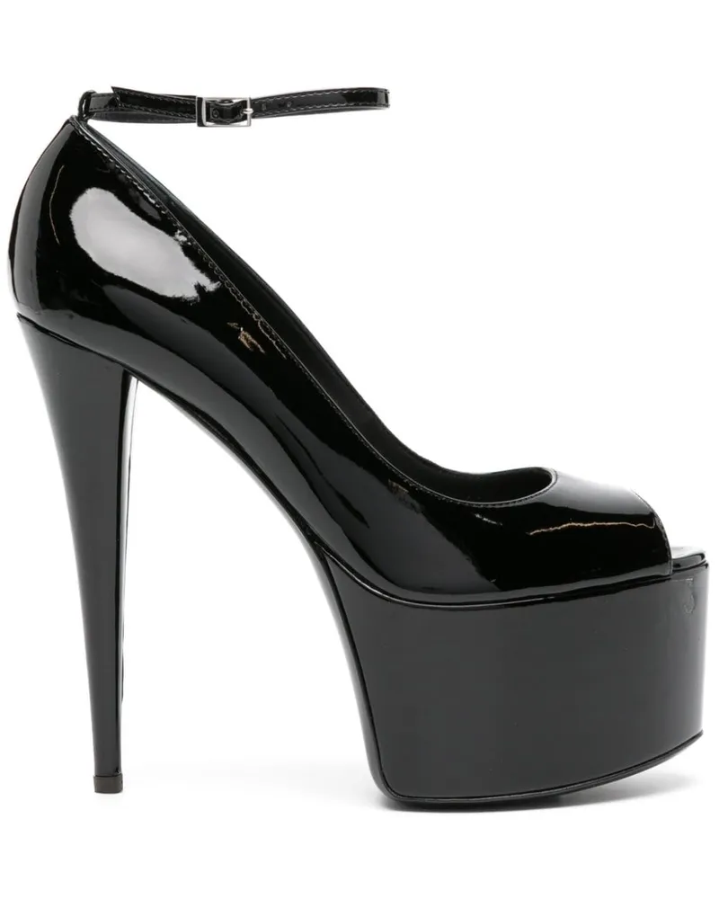 Giuseppe Zanotti GZ Aida Plateau-Pumps 150mm - Schwarz Schwarz
