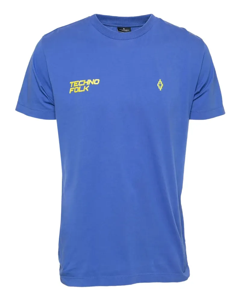 Marcelo Burlon | County of Milan T-Shirt mit Techno Folk-Print - Blau Blau
