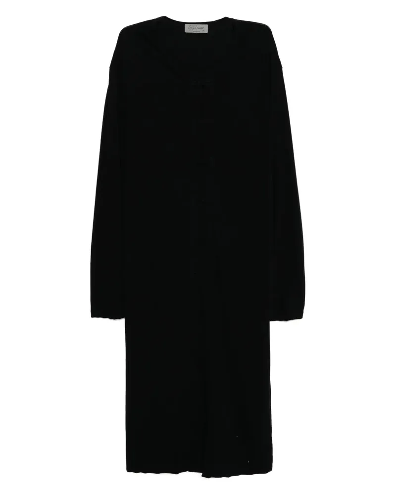Yohji Yamamoto Langarmshirt mit verdrehtem Design - Schwarz Schwarz