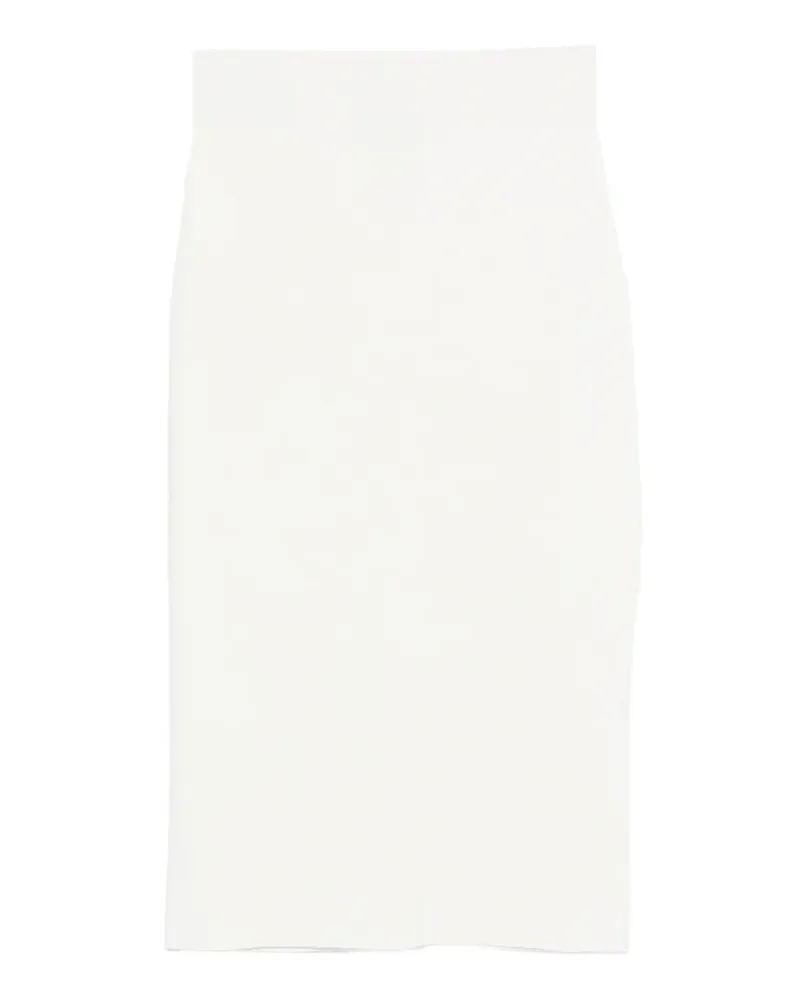 Alpha Studio Midirock mit elastischem Bund - Weiß Weiß