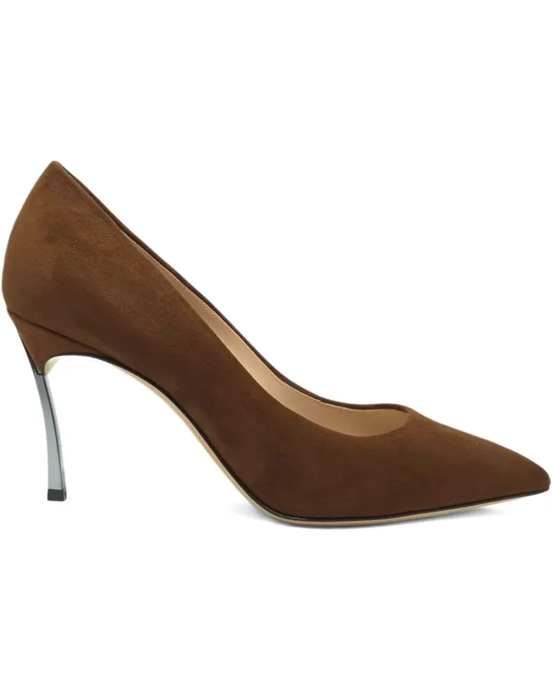 Casadei Samurai Blade Pumps 90mm - Braun Braun