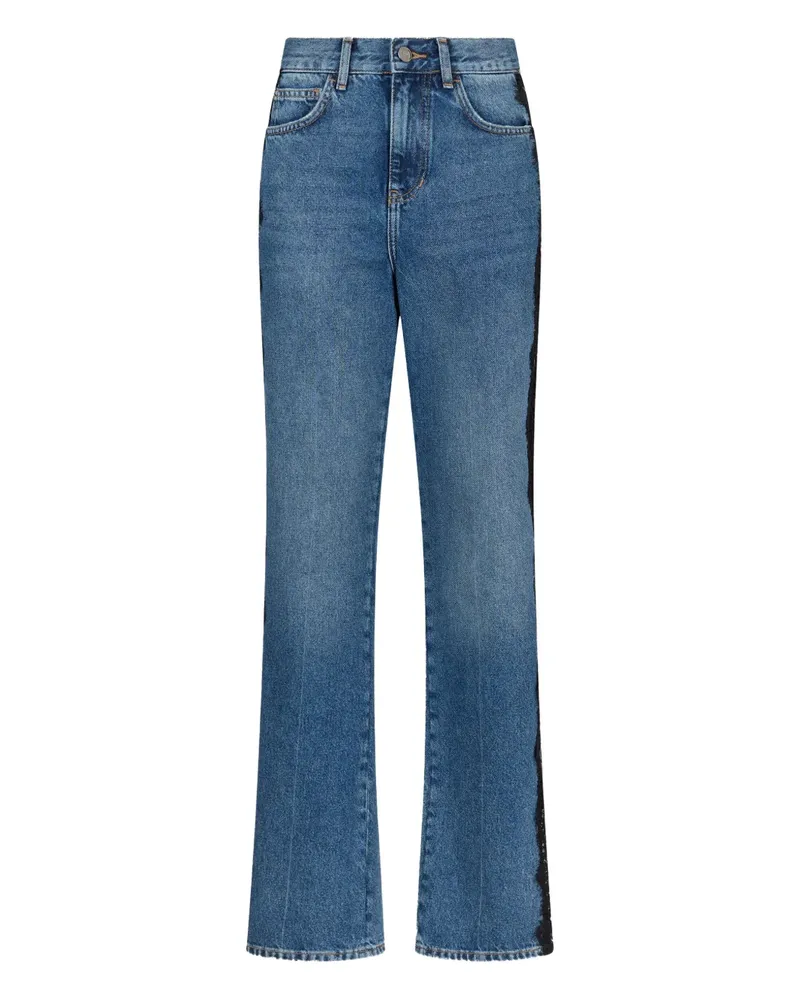 Liu Jo Jeans mit Spitzeneinsatz - Blau Blau