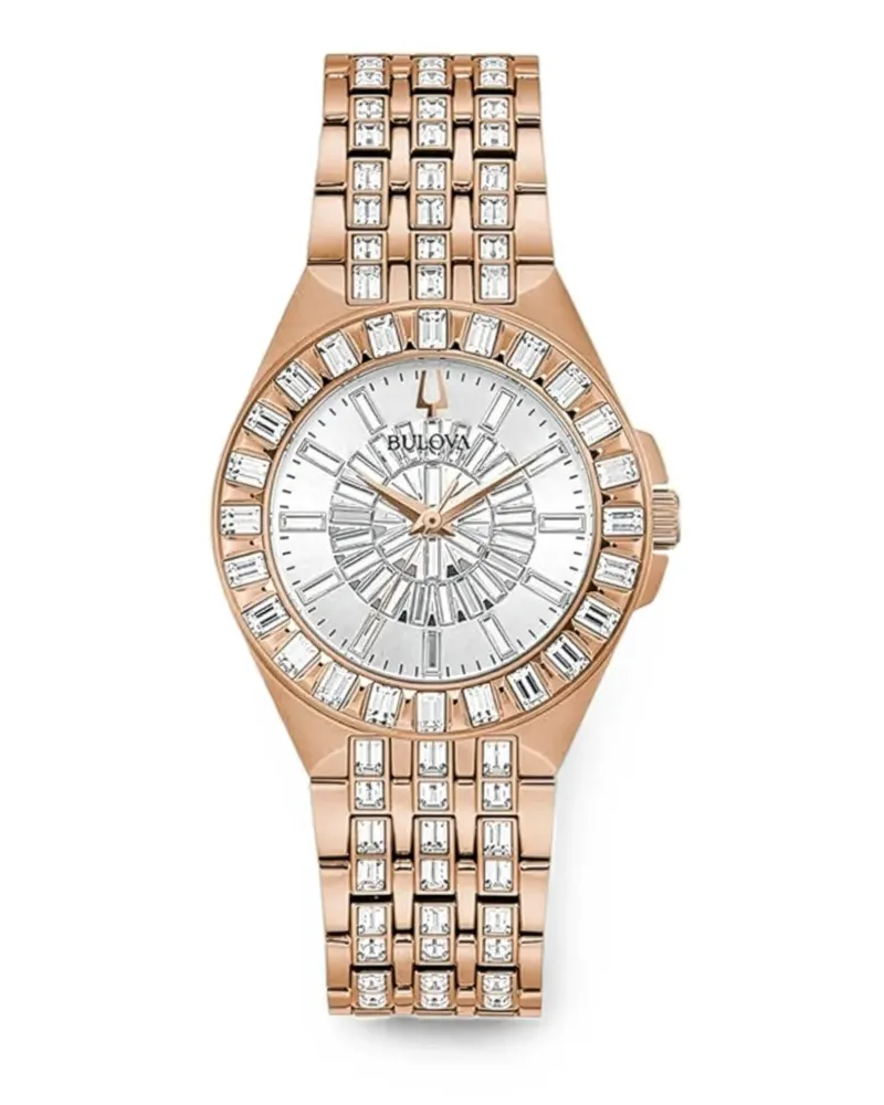 BULOVA Phantom crystal-embellished 32mm watch - Weiß Weiß