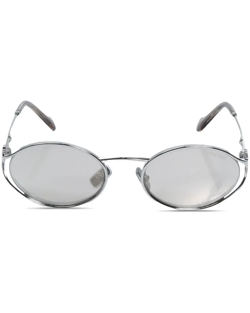 Miu Miu 0MU 52YS oval-frame sunglasses - Silber Silber
