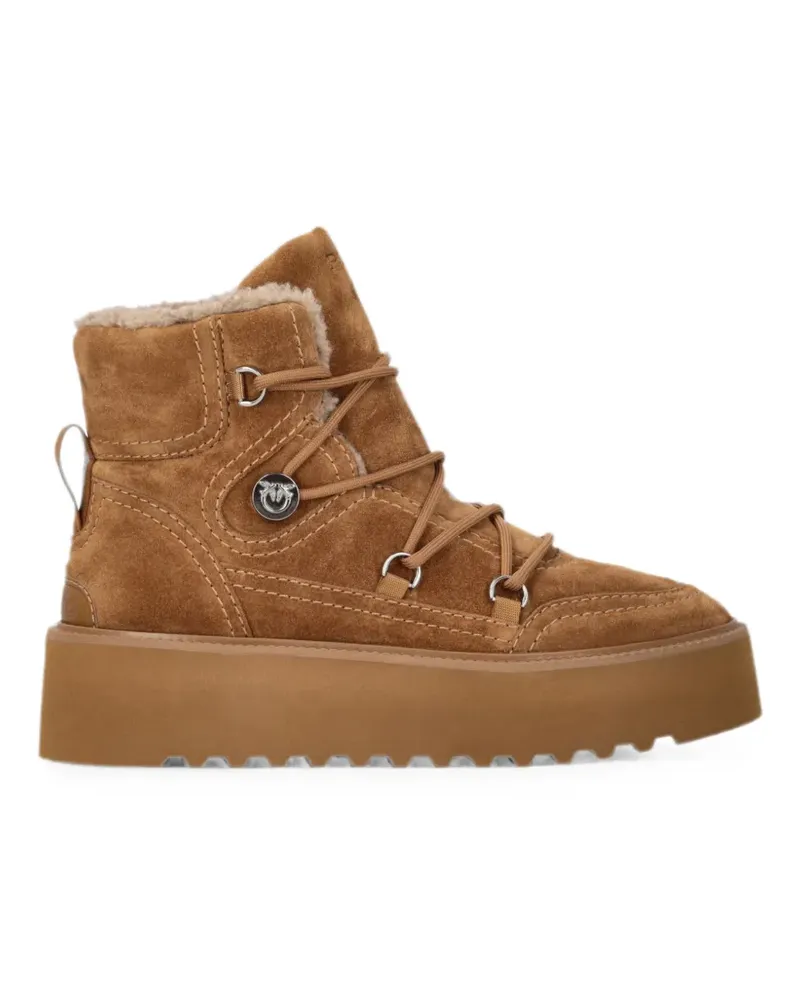 Pinko Schnürstiefel aus Wildleder - Braun Braun