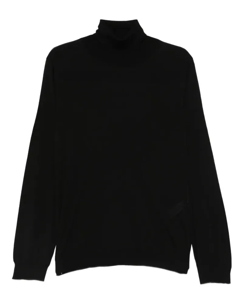 Roberto Collina Fein gestrickter Pullover - Schwarz Schwarz