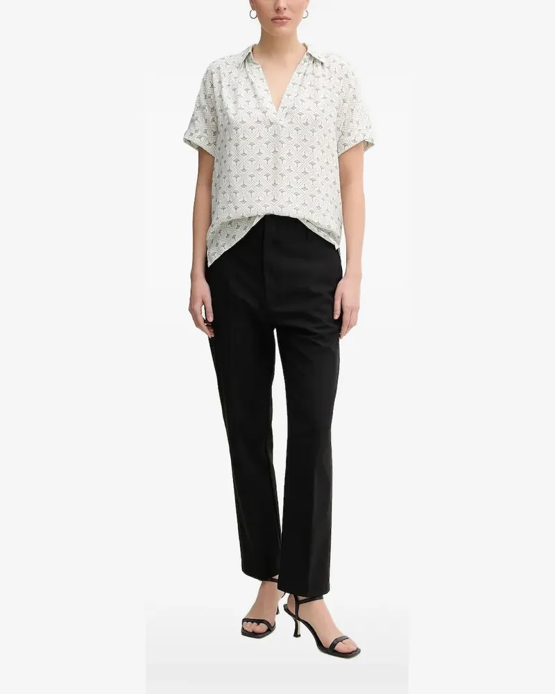 JOOP! Bluse mit Blumen-Print - Weiß Weiß