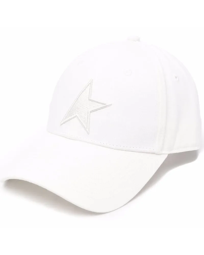 Golden Goose Baseballkappe mit aufgesticktem Stern - Weiß Weiß