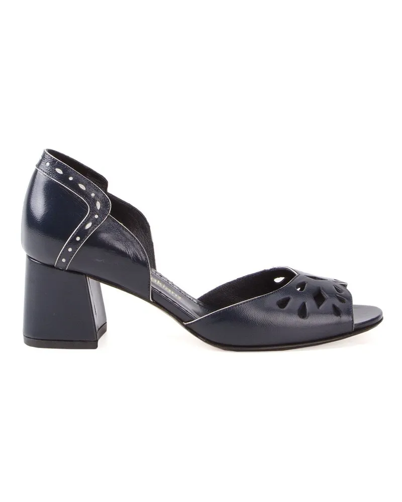 Sarah Chofakian Sandalen mit Blockabsatz - Blau Blau