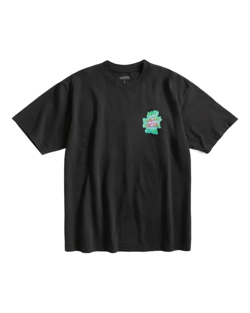 Anti Social Social Club Thermal Flame T-shirt - Schwarz Schwarz