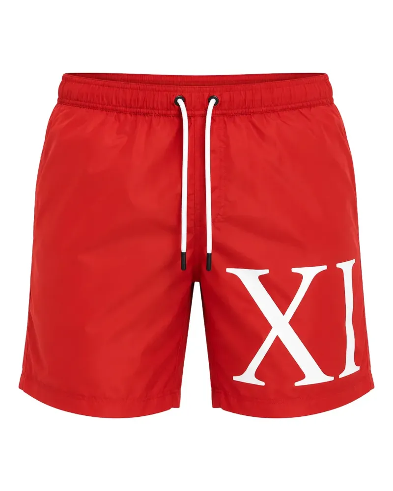Bikkembergs Badeshorts mit Logo-Print - Rot Rot