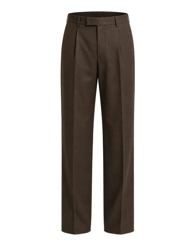 PT TORINO Samuel pleat-detail tailored trousers - Braun Braun