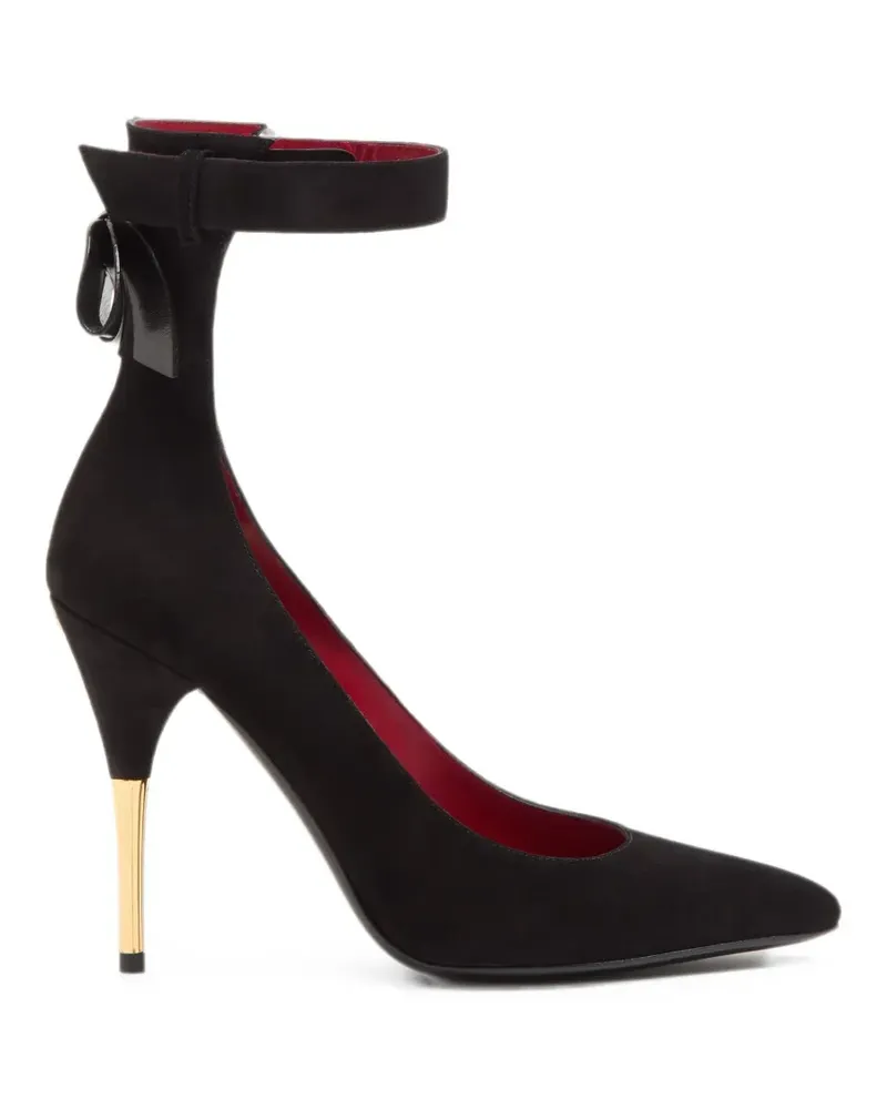 Valentino Garavani Fatale Pumps aus Wildleder 105mm - Schwarz Schwarz