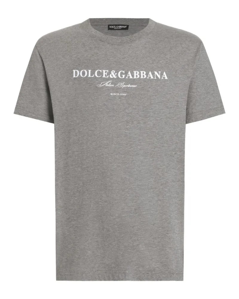 Dolce & Gabbana Klassisches T-Shirt - Grau Grau