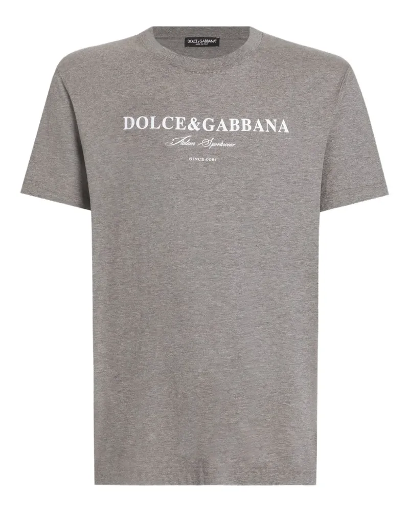 Dolce & Gabbana Klassisches T-Shirt - Grau Grau