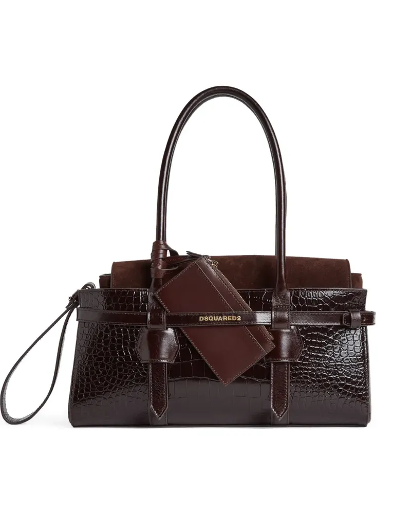 Dsquared2 Handtasche aus Leder - Braun Braun