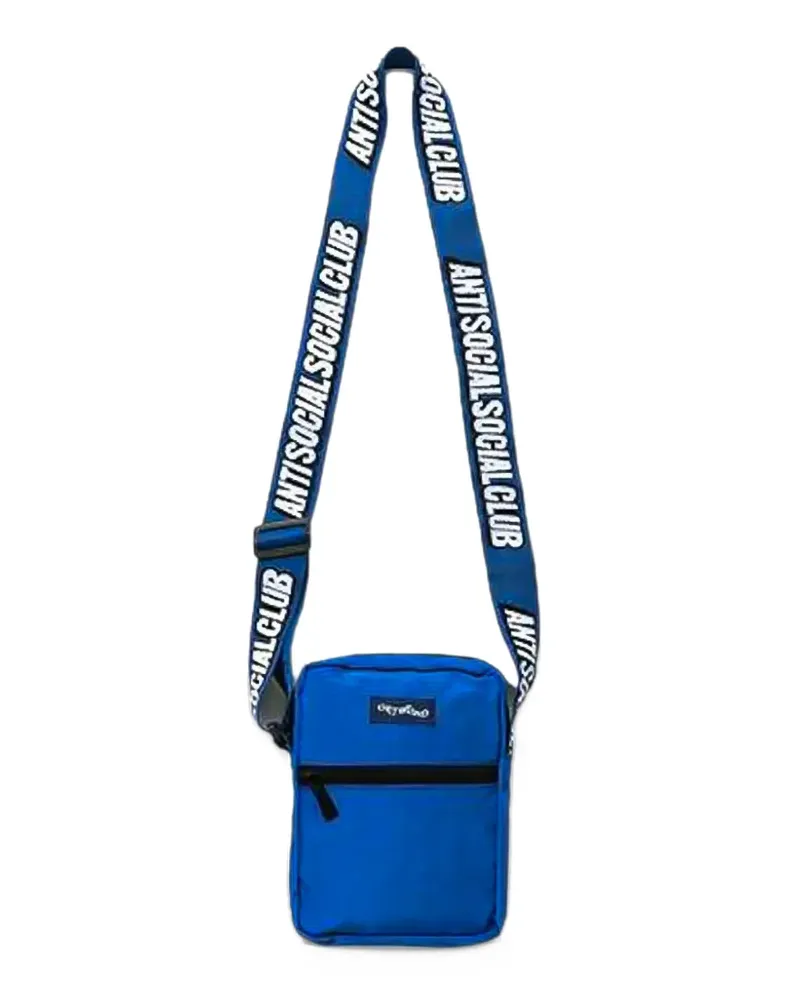 Anti Social Social Club Kuriertasche mit Logo-Print - Blau Blau