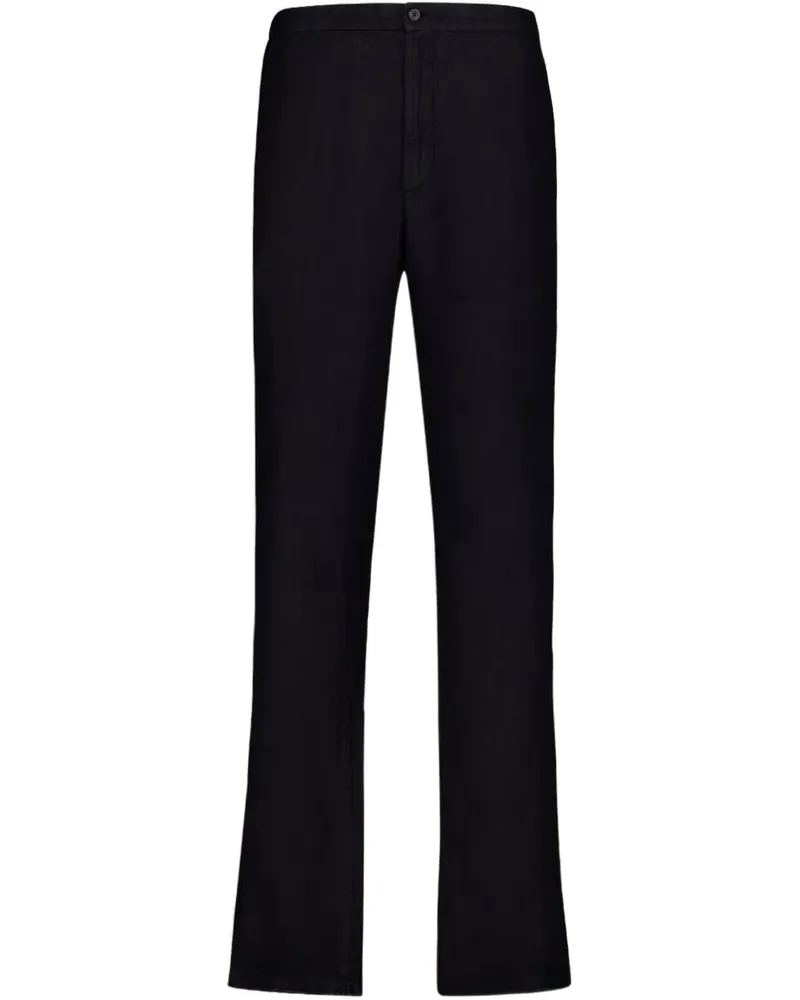 Boglioli Klassische Leinenhose - Blau Blau