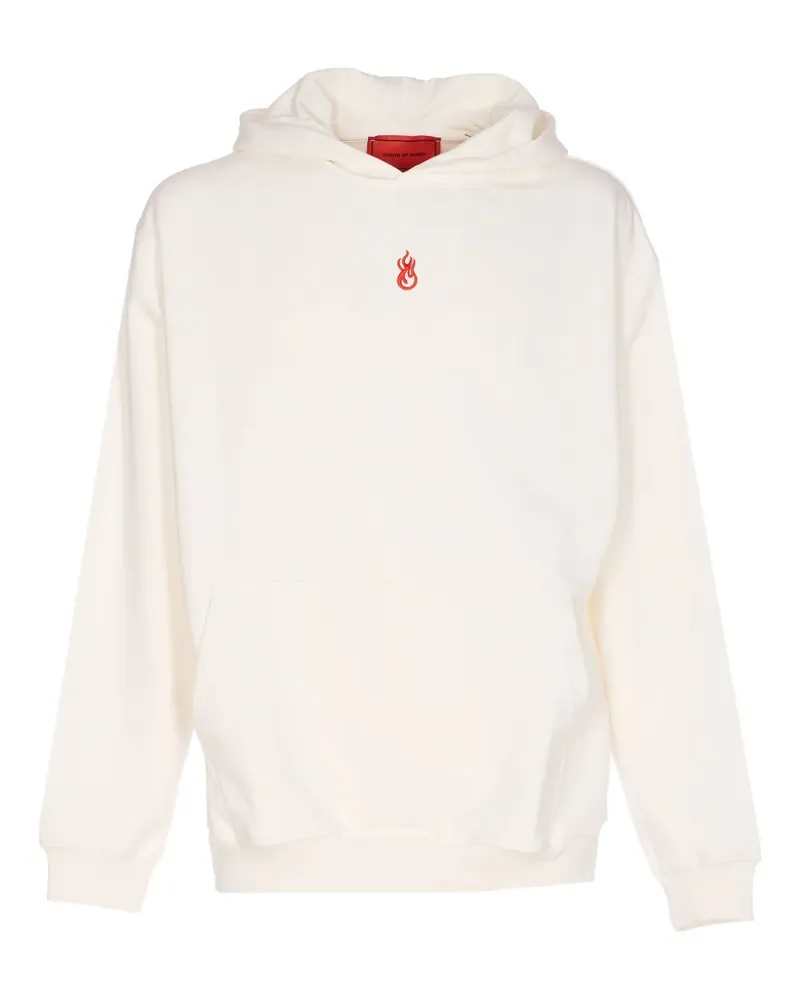 Vision Of Super Hoodie mit Flammenstickerei - White White