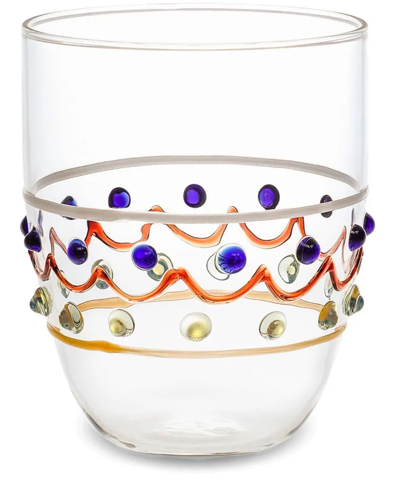 Dolce & Gabbana Carretto Trinkglas aus Muranoglas - Weiß Weiß
