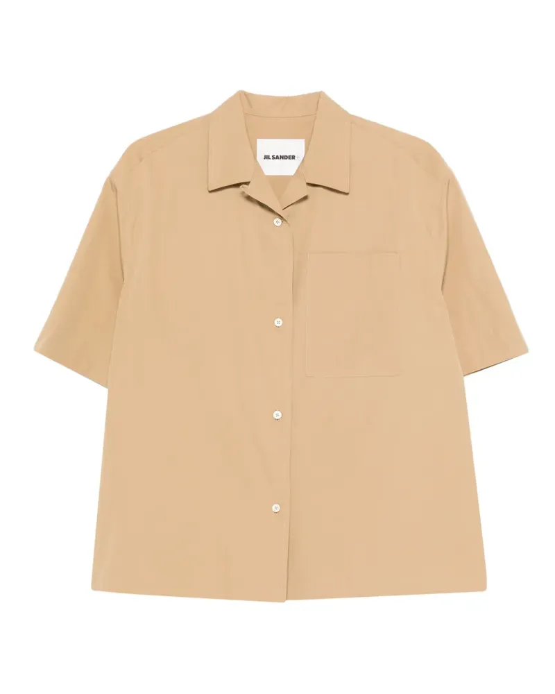 Jil Sander pocket collared shirt - Nude Nude