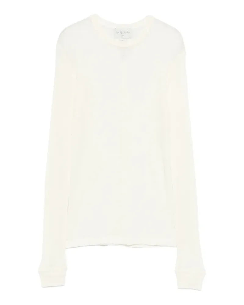 forte_forte Klassisches Langarmshirt - Nude Nude