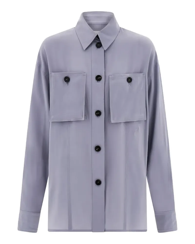 Ferragamo Hemd aus Seide - Violett Violett