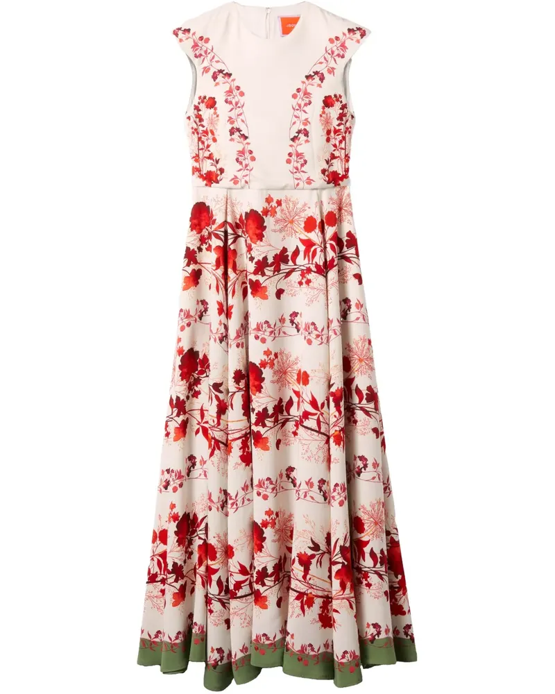 La DoubleJ Park Ave Midikleid - Weiß Weiß