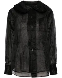 Comme des Garçons Hemd im Layering-Look Schwarz