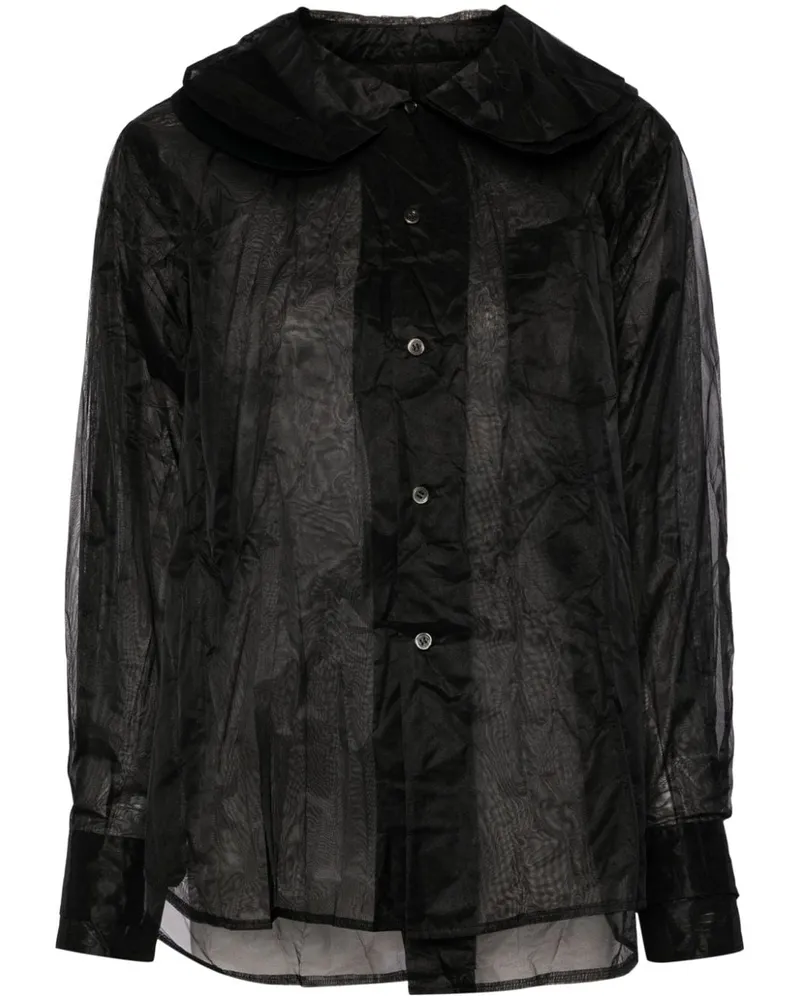 Comme des Garçons Hemd im Layering-Look - Schwarz Schwarz