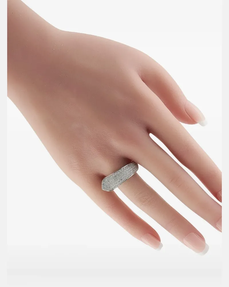 Cartier 18K white gold diamond ring - Silber Silber
