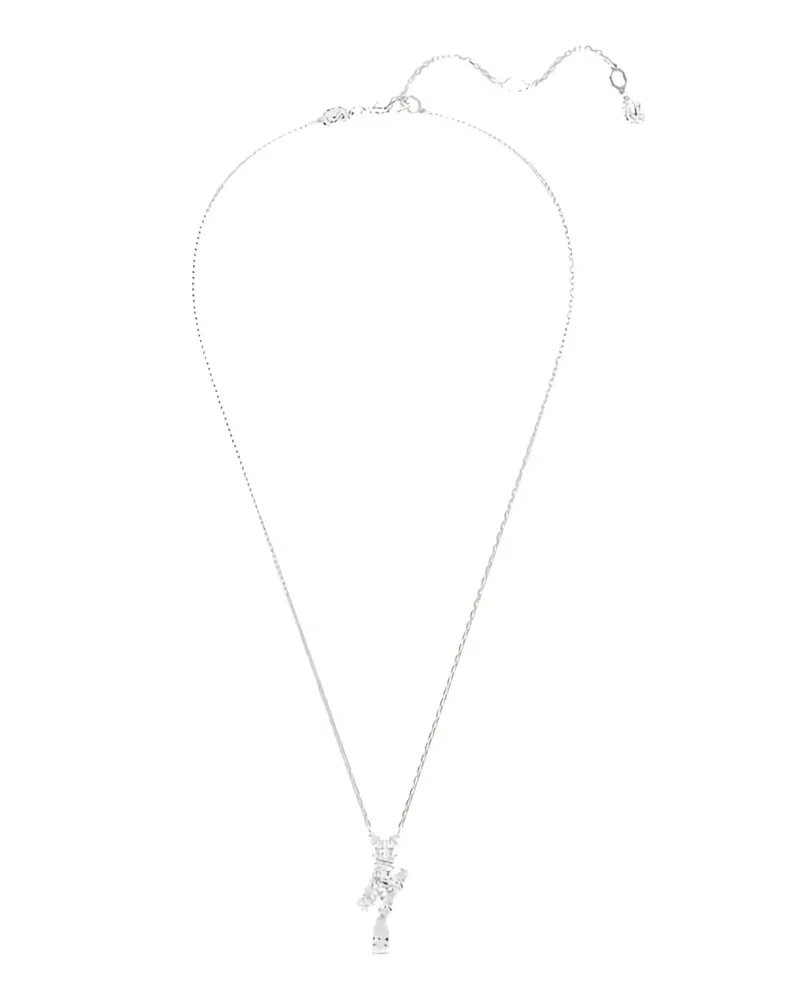 Swarovski Matrix square pear pendant necklace - Silber Silber