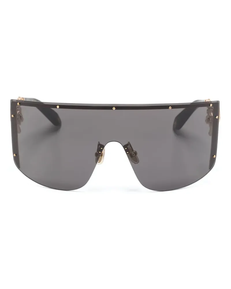 Roberto Cavalli Sonnenbrille mit Kettendetail - Schwarz Schwarz