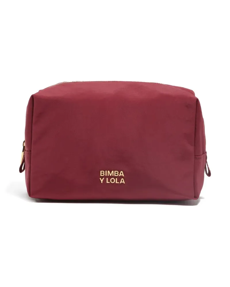 BIMBA Y LOLA Kosmetiktasche mit Logo-Detail - Rot Rot