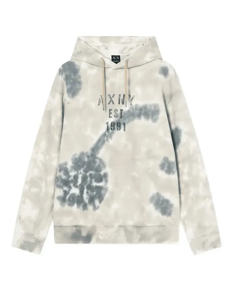 Armani Exchange Hoodie mit Batikmuster - Nude Nude