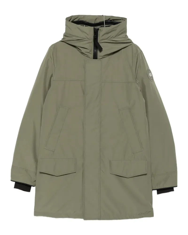 Canada Goose hooded logo-patch coat - Grün Grün