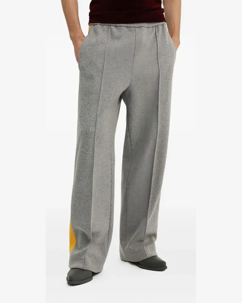 1989 STUDIO stripe-detail trousers - Grau Grau