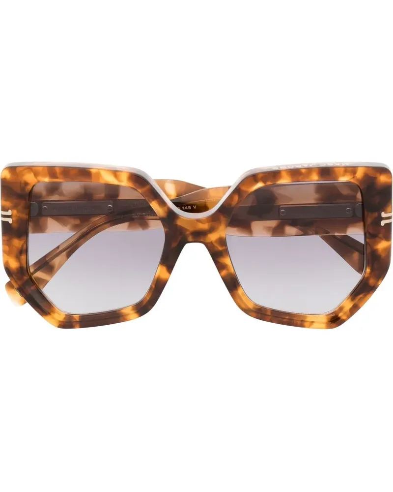Marc Jacobs Sonnenbrille mit Oversized-Gestell - Nude Nude