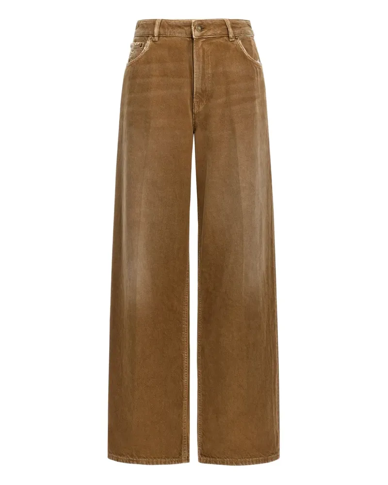 Roberto Cavalli Jeans mit weitem Bein - Braun Braun