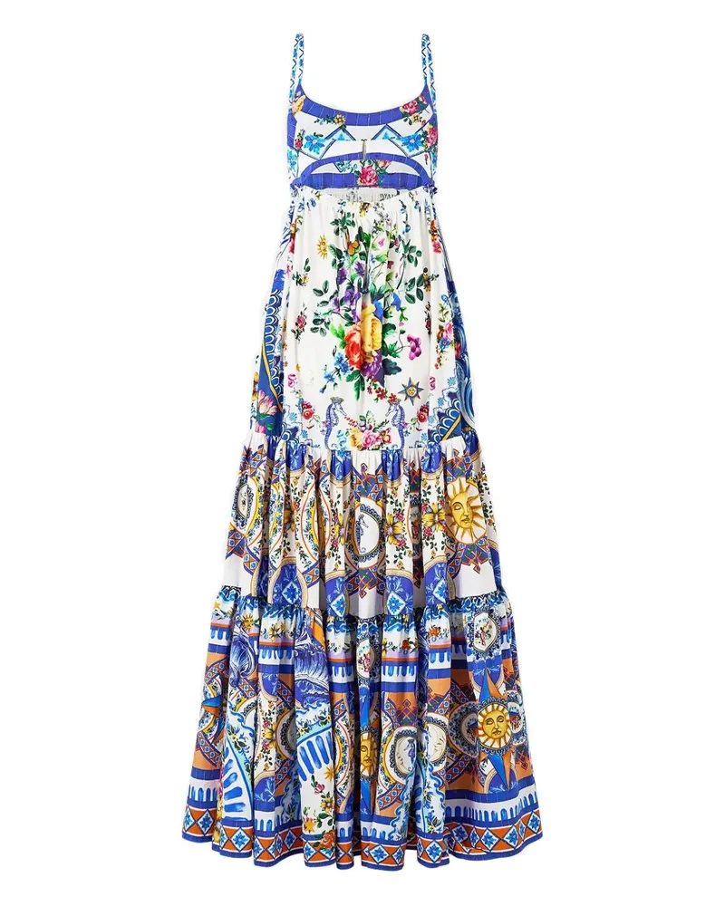 Camilla Langes Tiles Darls Kleid - Weiß Weiß