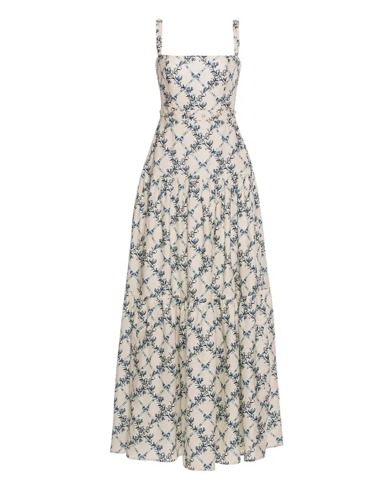 AGUA BENDITA Lima Gloriosa floral maxi dress - Nude Nude