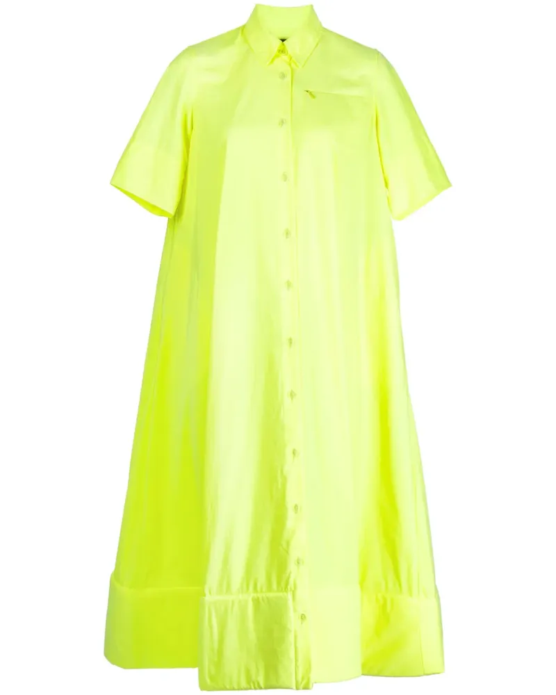 Melitta Baumeister Mittellanges Hemdkleid - Gelb Gelb